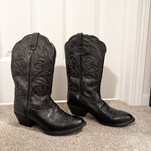 Ariat Black Heeled Boots for Women